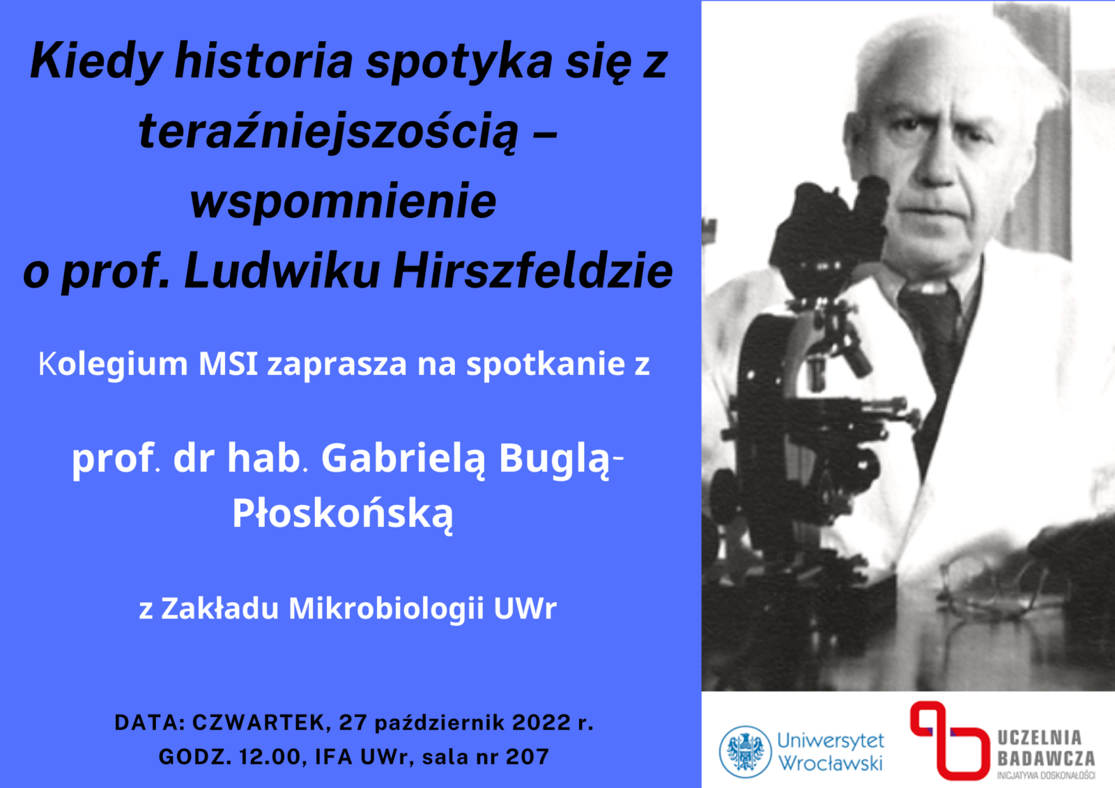 Gabriela Bugla-Ploskońska Wspomnienie o Hirszfeldzie