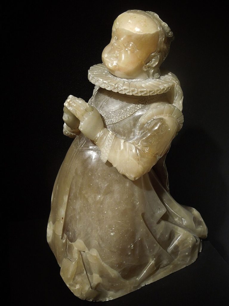 Gerhard Hendrik - Klęcząca dziewczynka, domena publiczna